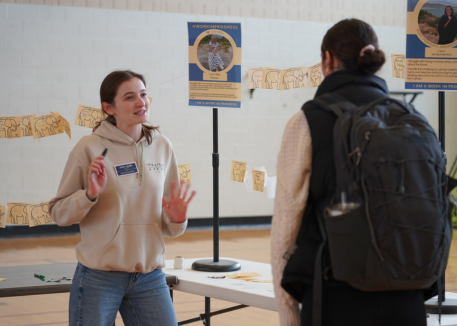 jcu student talking about mental health at jcu fresh check day